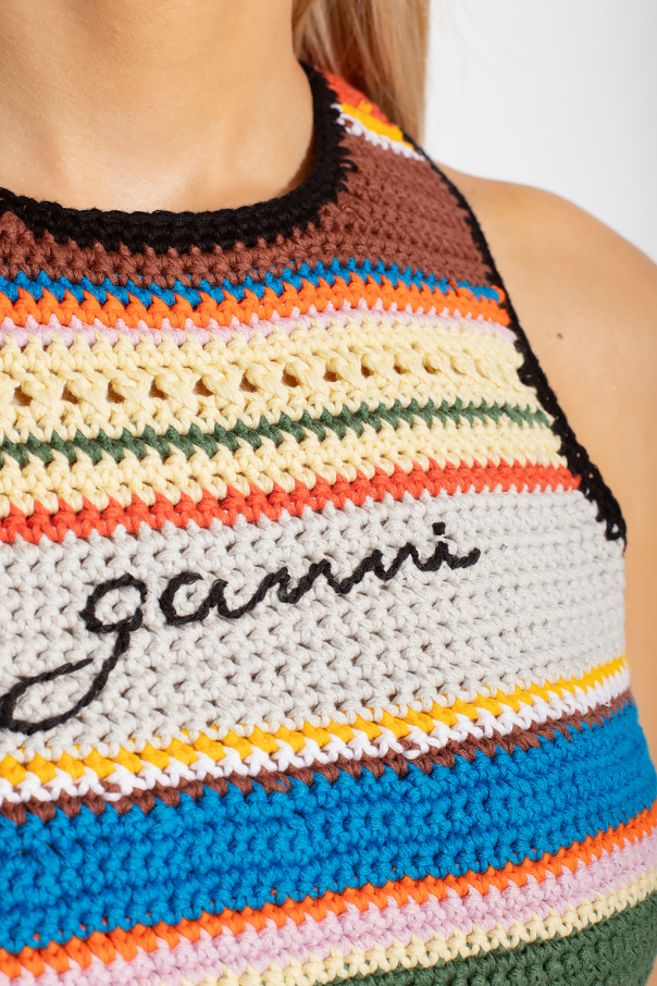 Crochet swimsuit top Ganni - SchaferandweinerShops Germany